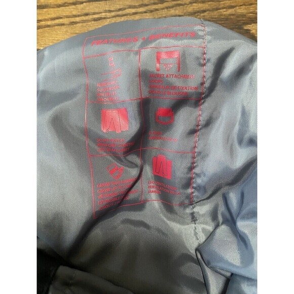 FireFly Bib Overall Youth Size S/P Aquabase Elite Kids Black Snow Ski Pants - Picture 15 of 16